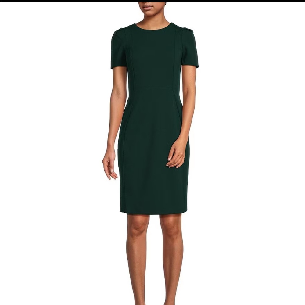 NWT Calvin Klein Sheath Dress — Emerald Green